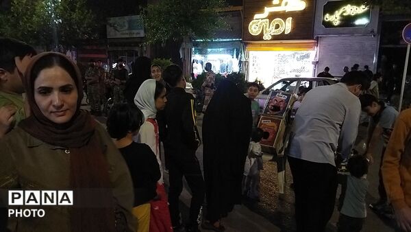 موکب جبهه فرهنگیان نیشابور در هشتاد و هفتمین شب از اجتماعات مردمی نیشابور 