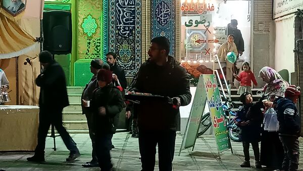 موکب پذیرایی مسجدالرضای نیشابور به‌مناسبت میلاد امام زمان (عج)
