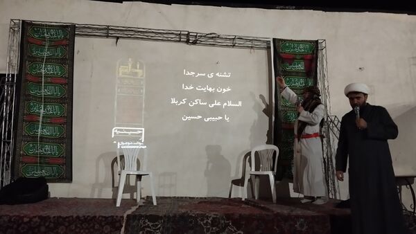 مراسم عزاداری شب ششم ماه محرم در مسجد چهارده معصوم (ع) 