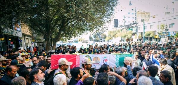 تشییع پیکر مطهر شهید مرزبان سجاد صیامی 