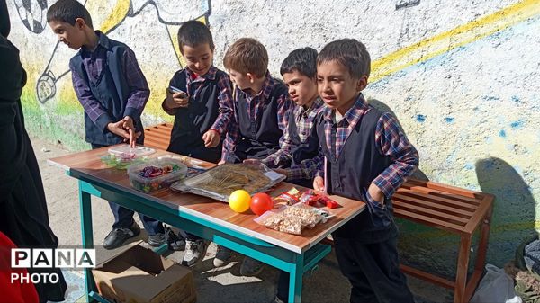 برپایی بازارچه دانش آموزی در شهرستان کاشمر 