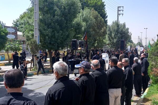مراسم تاسوعای حسینی در کامیاران 