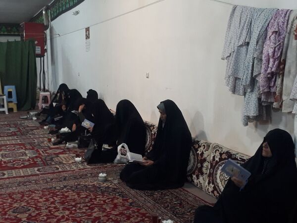 قرائت دعای پرفیض ندبه در مسجد ابوالفضلی بار