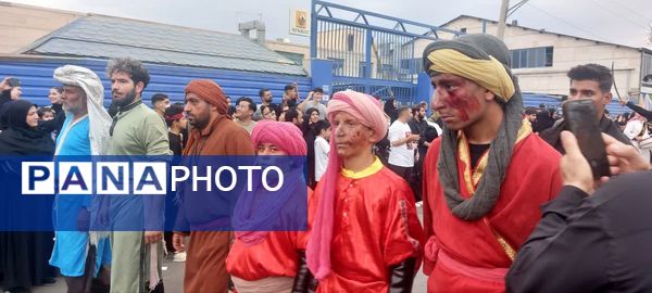 استقبال عزاداران حسینی از کاروان نمادین اسرای کربلا در قم