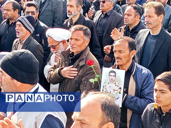 تشییع با شکوه شهید جوادحسن زاده شهید مرزبانی فراجا