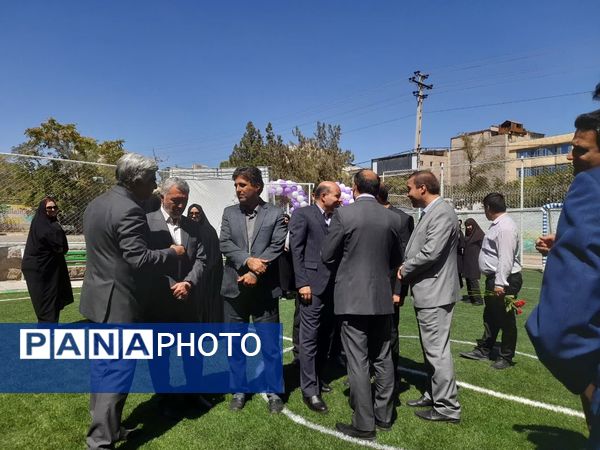 افتتاح زمین چمن هنرستان تربیت بدنی محمد شهرستانی ناحیه ۶ مشهد