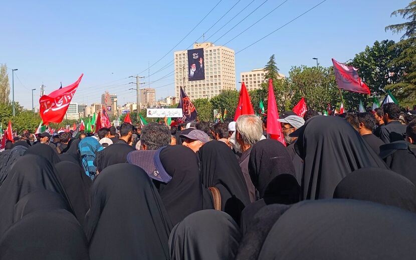 تجلیل از حضور خانواده بزرگ هلال‌احمر در مراسم وداع و تشییع رهبر شهید انقلاب