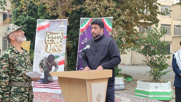 رزمایش گردان‌های بسیج فرهنگیان سپاه امام رضا (ع) در اداره‌کل آموزش و پرورش خراسان رضوی