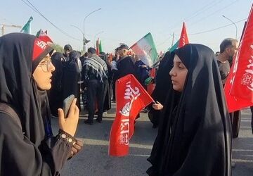 حرف دل زائران نوجوان درمراسم تشییع رهبر شهید