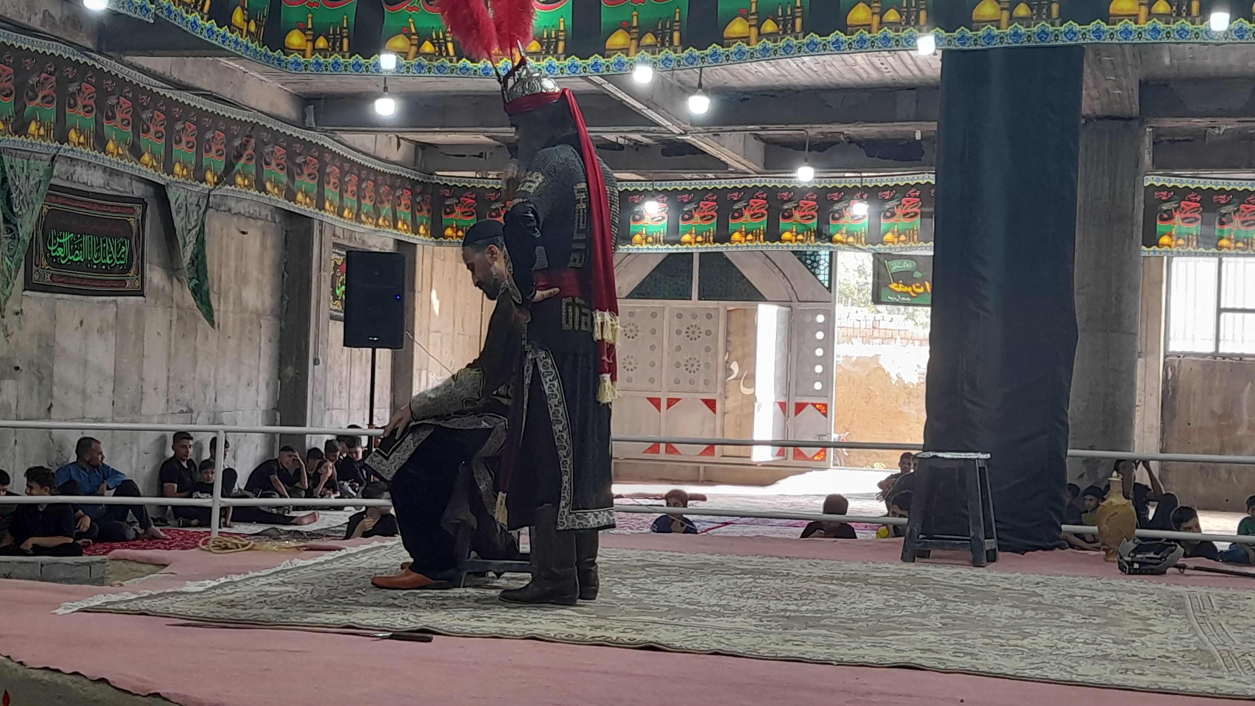 مراسم تعزیه‌خوانی، در روستای مارکده‌