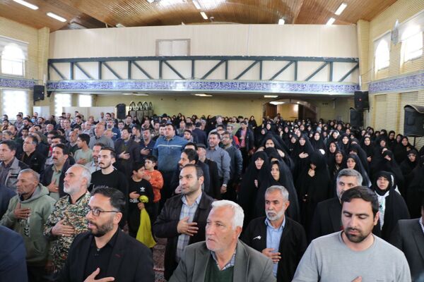 حضور پرشور بسیجیان شهرستان جاجرم در گردهمایی عظیم بسیجیان جاجرم، هم نوا با طنین نام شهید گمنام