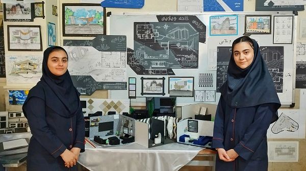 برپایی نمایشگاه آثار هنری دانش‌آموزان هنرستان حضرت خدیجه اشتهارد