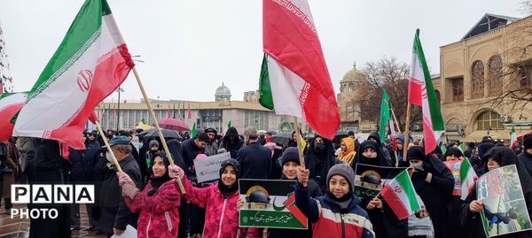 حضور نوجوانان همدان  در روز جهانی قدس