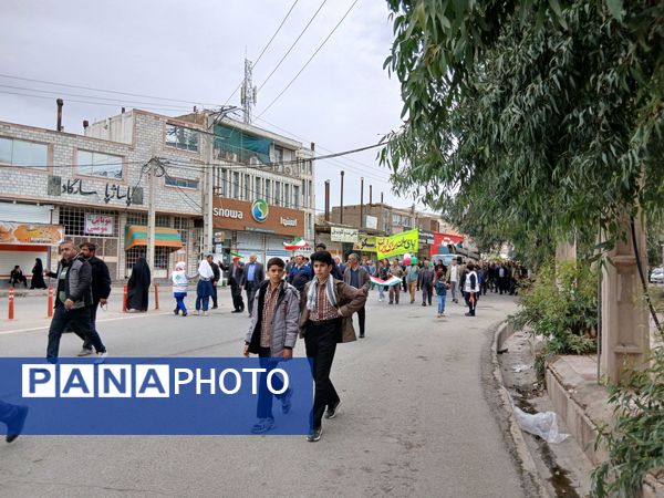 حضور پرشور مردم شهرستان پلدختر در راهپیمایی ۲۲بهمن 