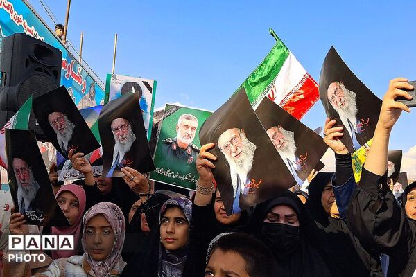 تجمع بزرگ مردمی بیعت با سومین رهبر انقلاب امام آیت‌الله سید مجتبی خامنه‌ای در شهرستان باشت