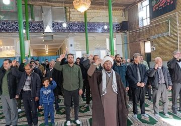 نمازی با محکومیت اغتشاشگران 