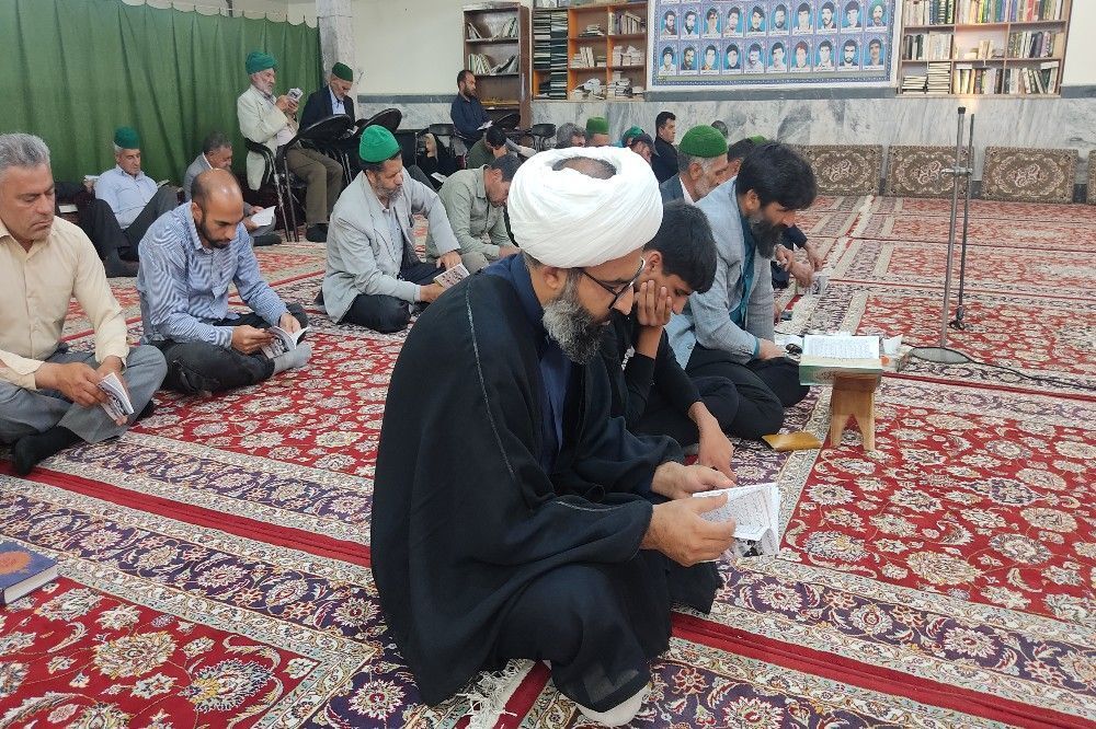 مراسم روز عرفه در مسجد جامع شهر بار 