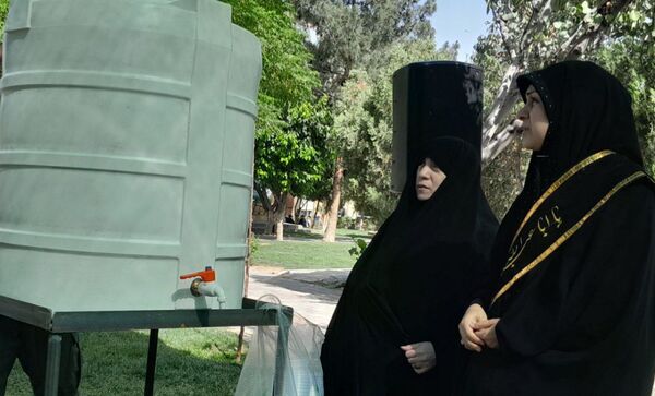  مراسم ختم دعای عرفه کنار مزار شهدای گمنام نسیم شهر 