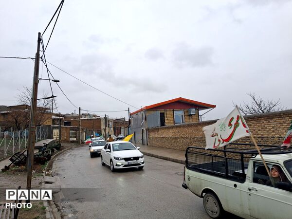 راهپیمایی خودرویی «کنجوران سفلی» به سمت «شان‌آباد» 