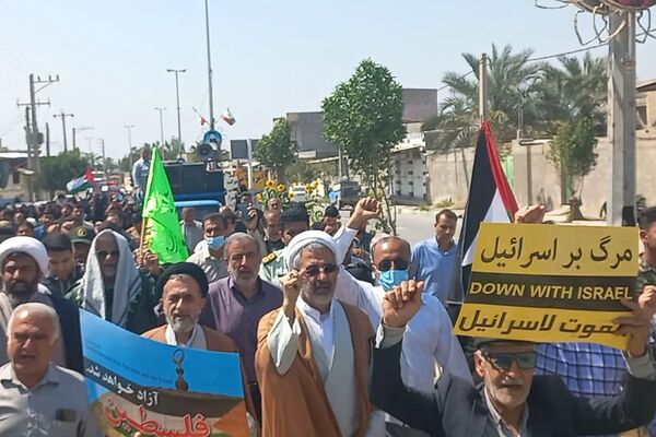 راهپیمایی روز قدس در سعدآباد