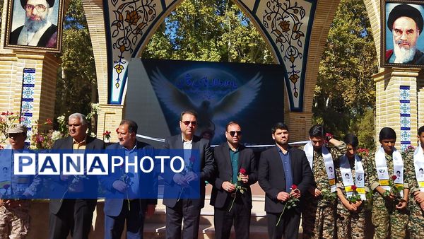  آیین افتتاحیه یادمان شهید دانش آموز اردوگاه باغرود نیشابور