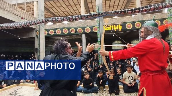 همایش شیرخوارگان حسینی با حضور خیل عظیمی از عزاداران در فاروج 