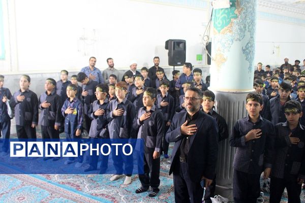 عزاداری دانش‌آموزان قم در آستان مقدس امامزاده سیدعلی(ع)