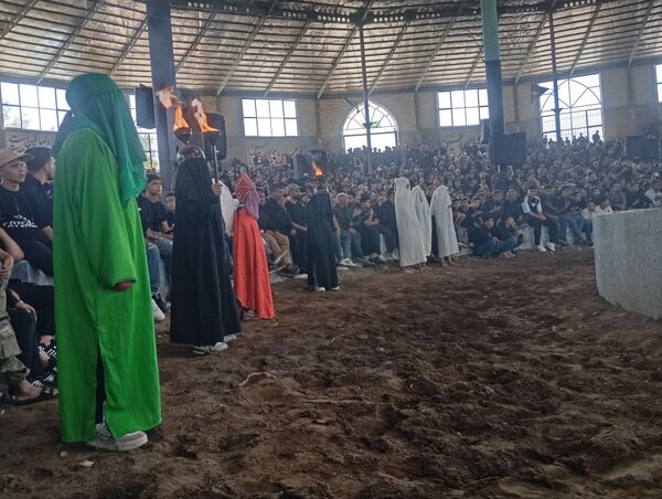 آیین سنتی شبیه خوانی اربعین حسینی در احمدآباد میانجلگه