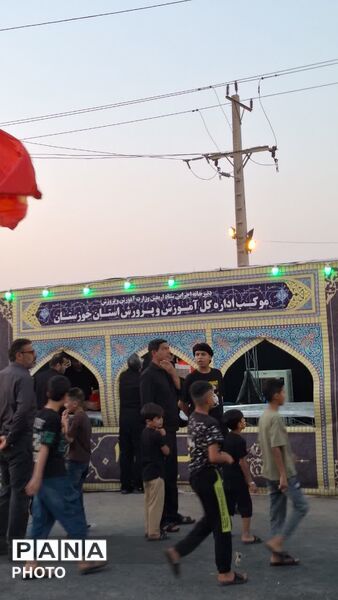 افتتاحیه موکب دانش‌آموزان و فرهنگیان عازم پیاده‌روی اربعین حسینی 