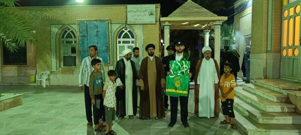 پرچم متبرک حضرت معصومه(س) بوموسی را عطر آگین کرد