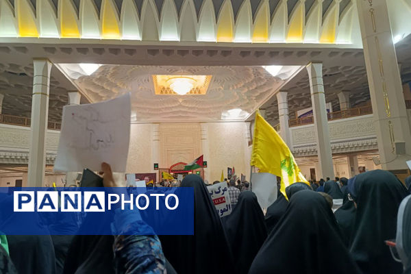 مراسم گرامیداشت سید حسن نصرالله و سردار شهید عباس نیلفروشان