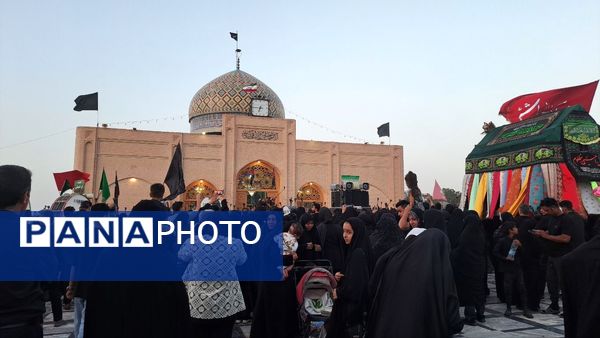 عزاداری هیئت‌های مذهبی در بارگاه منور امام زاده محمد عابد کاخک