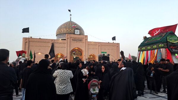 عزاداری هیئت‌های مذهبی در بارگاه منور امام زاده محمد عابد کاخک