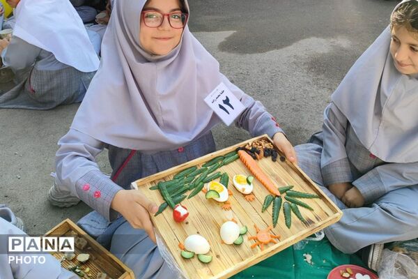 سفره‌ای از جنس لبخند و صبحانه سلامت در دبستان نرجس