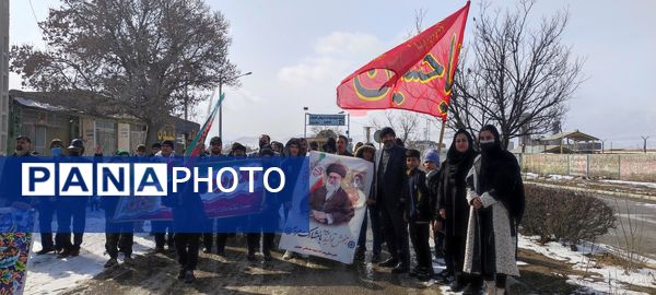 راهپیمایی ۲۲بهمن در روستای اسلام آباد شیروان