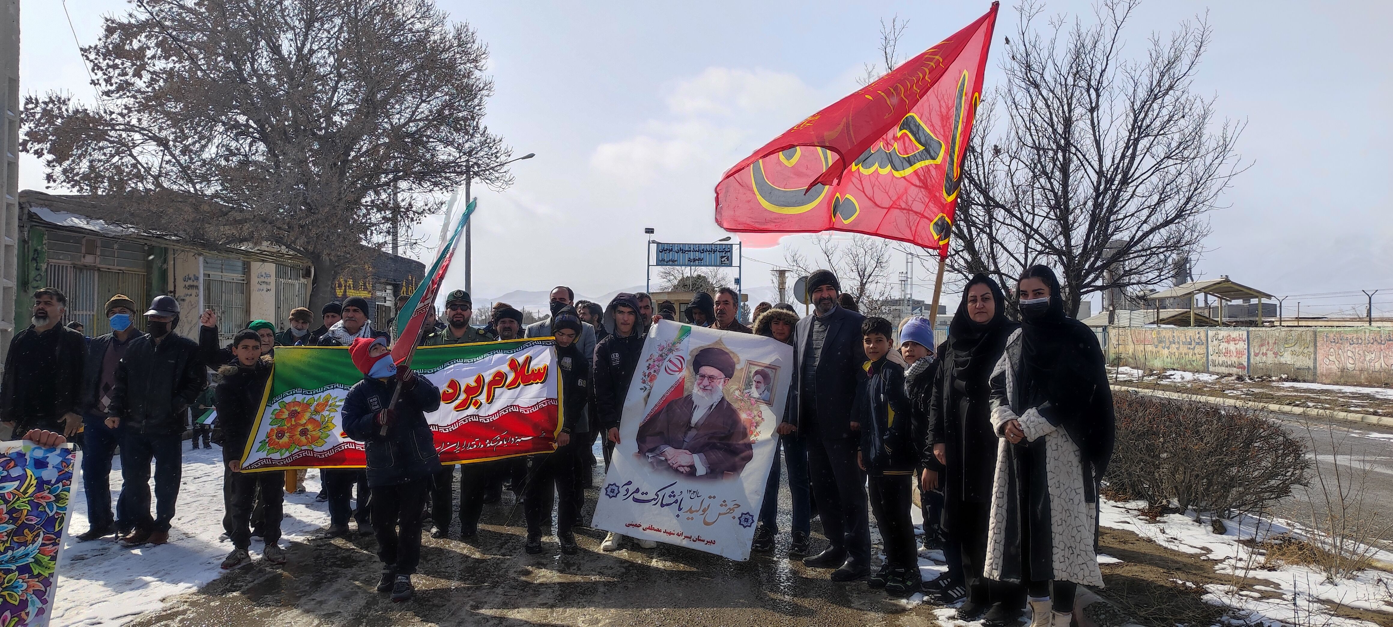 راهپیمایی ۲۲بهمن در روستای اسلام آباد شیروان