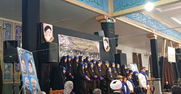 مراسم وفات ام الشهدا حضرت ام‌البنین در مسجد قدس نیشابور 