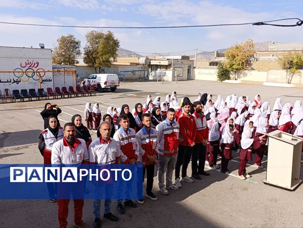 بیست و هفتمین مانور سراسری زلزله در مدارس شهرستان چوار