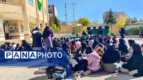 برپایی موکب به‌مناسبت شهادت حضرت زهرا(س) در مدرسه ۹ دی یاسوج