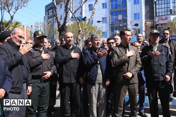 تشییع پیکر شهید سرگرد «جواد عبدی» در حملات آمریکایی - صهیونی