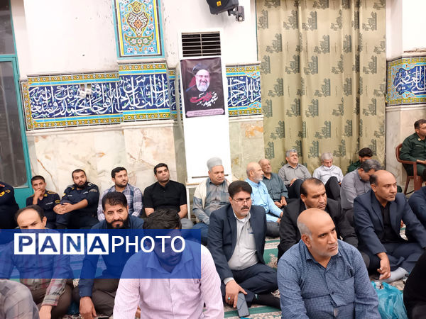  مراسم سوگواری شهادت آیت‌الله سید ابراهیم رئیسی و هیات همراه ایشان در بهبهان