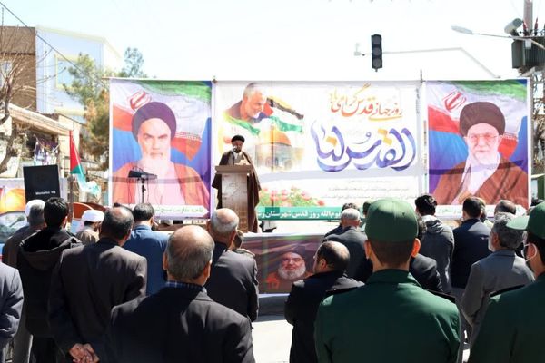 راهپیمایی روز قدس در شهرستان رشتخوار