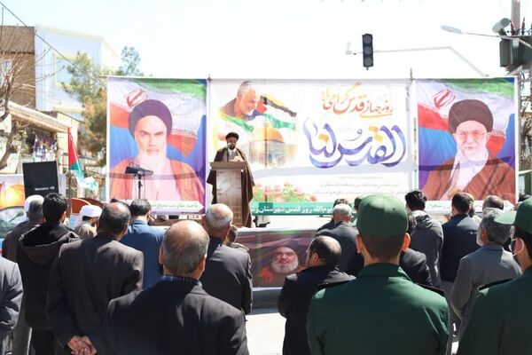 راهپیمایی روز قدس در شهرستان رشتخوار