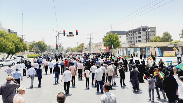 راهپیمایی خشم و نصر در بندرعباس