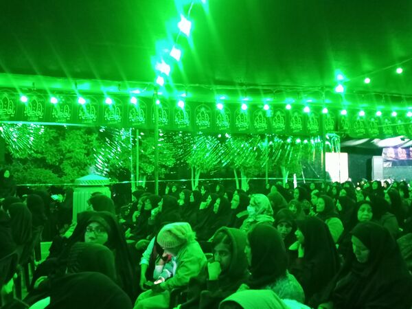 مراسم عزاداری ایام فاطمیه در شهرک سعدی شیراز