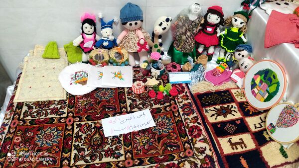 نمایشگاه صنایع دستی در دبستان احمدی مقدم چلیچه