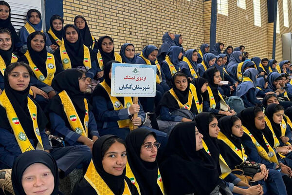 اردوی تمشک دختران شهرستان‌های جنوبی استان بوشهر در کنگان