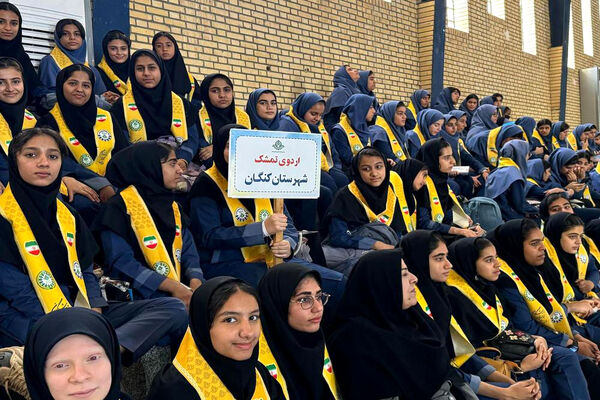 اردوی تمشک دختران شهرستان‌های جنوبی استان بوشهر در کنگان
