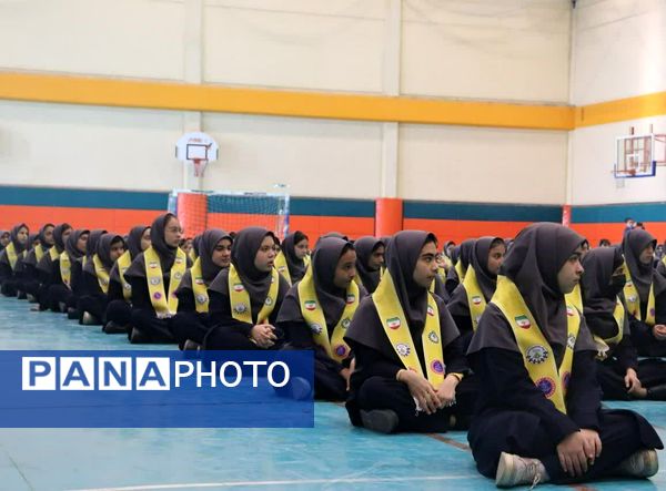 آیین استانی نواختن زنگ انقلاب استان خراسان رضوی در ناحیه ۵ مشهد