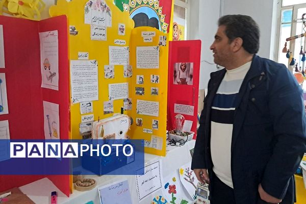 برپایی نمایشگاه دست سازه ها دانش آموزان وجشنواره غذامعلمان  درمدرسه شهیدمعظم